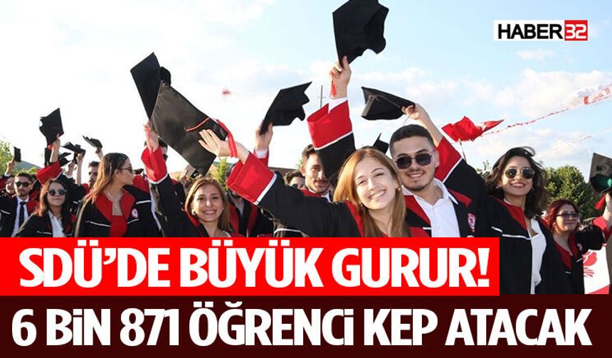SDÜ’de Büyük Gurur! 6 Bin 871 Öğrenci Kep Atacak