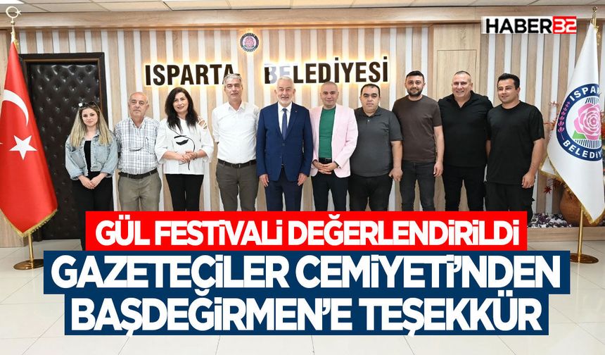 Gazeteciler Cemiyeti’nden Başdeğirmen’e Teşekkür