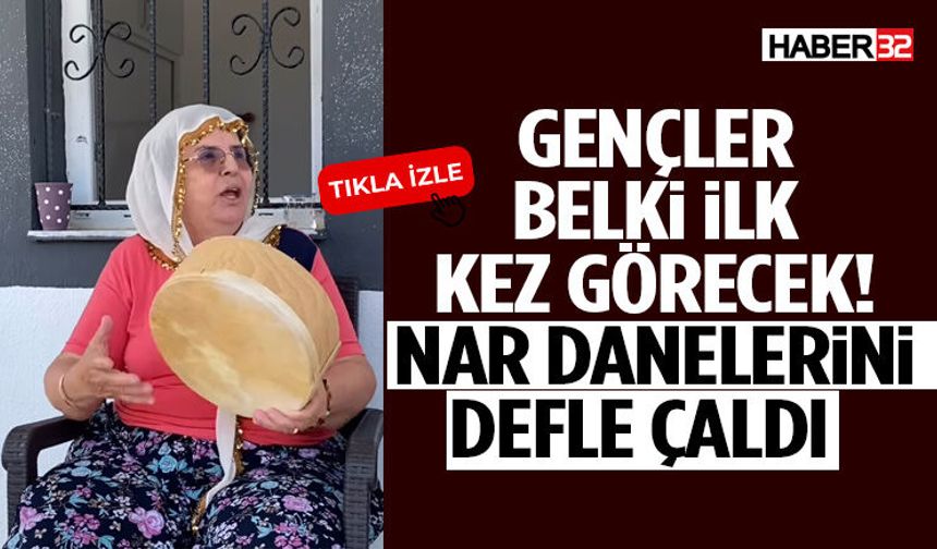 Gençler Belki İlk Kez Görecek! Nar Danelerini Defle Çaldı