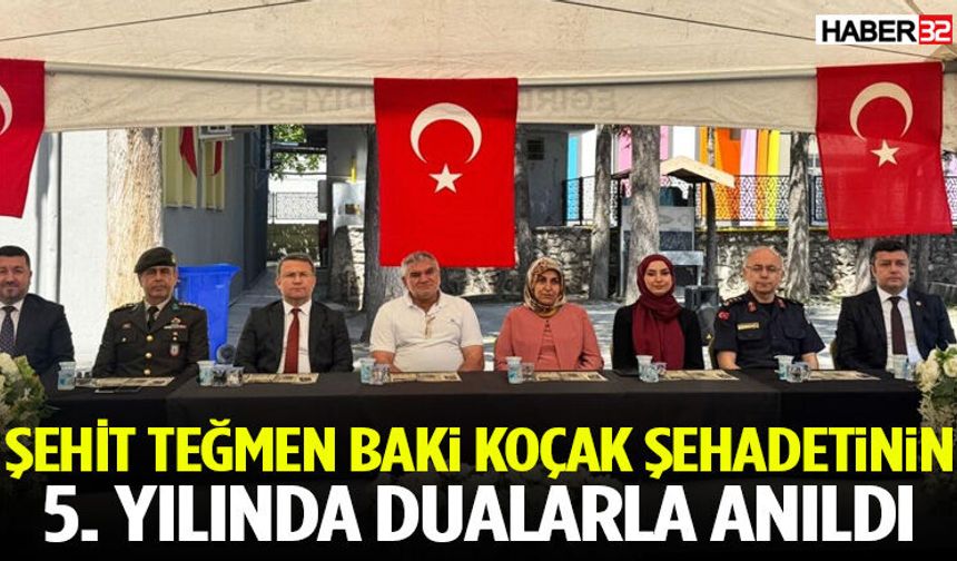 Şehit Teğmen Baki Koçak Şehadetinin 5. Yılında Dualarla Anıldı