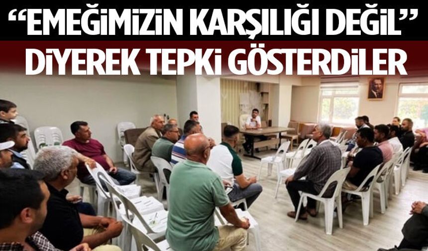 “Emeğimizin Karşılığı Değil” Diyerek Tepki Gösterdiler