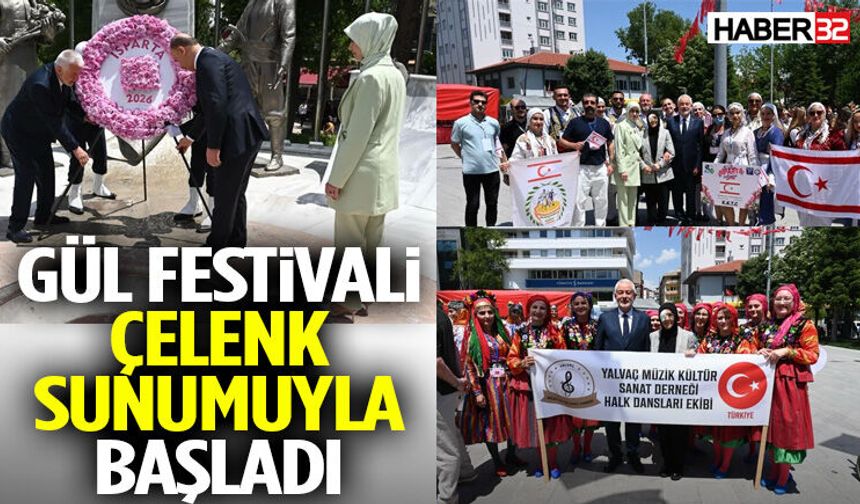 Gül Festivali Çelenk Sunumuyla Başladı