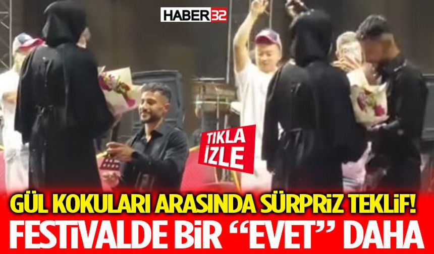 Gül Kokuları Arasında Sürpriz Teklif! Festivalde Bir “Evet” Daha