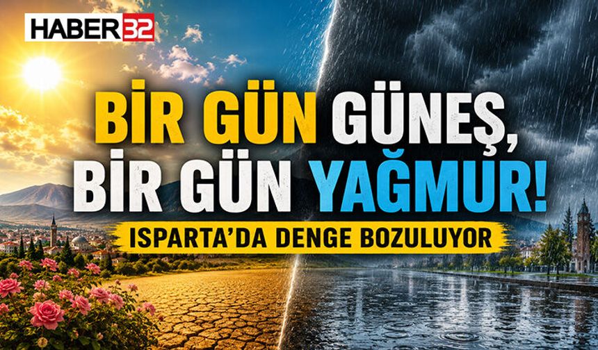 Bir Gün Güneş, Bir Gün Yağmur! Isparta’da Denge Bozuluyor
