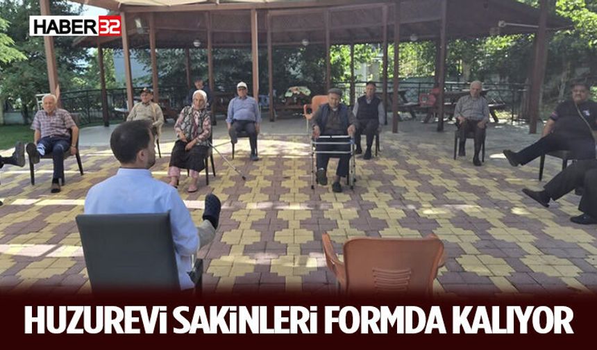 Açık Havada Egzersiz Dikkat Çekti! Huzurevi Sakinleri Formda Kalıyor
