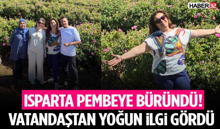 Isparta Pembeye Büründü! Vatandaştan Yoğun İlgi Gördü