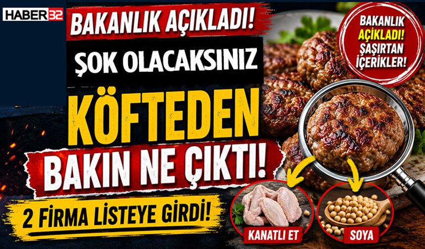 Bakanlık Açıkladı! Köfteden Çıkan İçerikler Şaşırttı