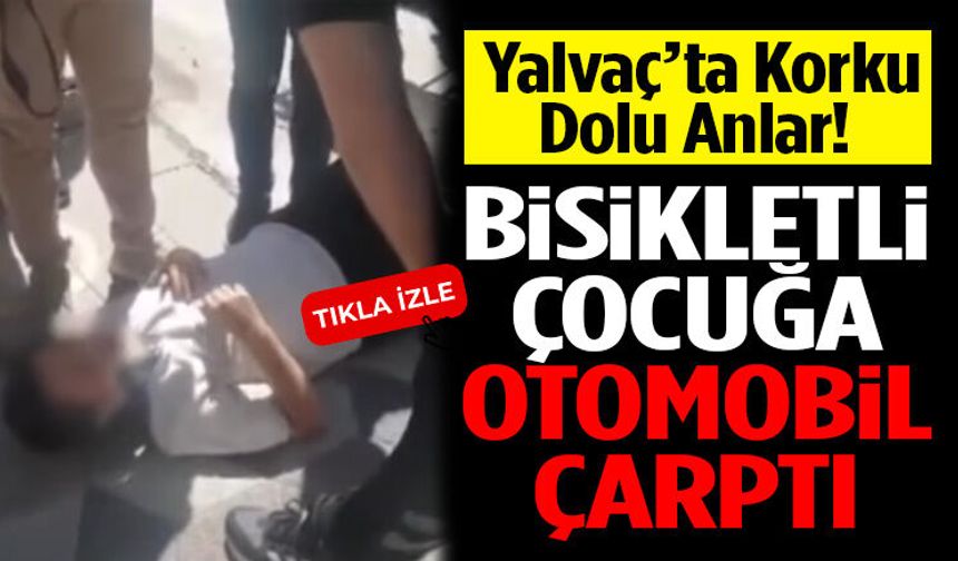 Bisikletli Çocuğa Otomobil Çarptı