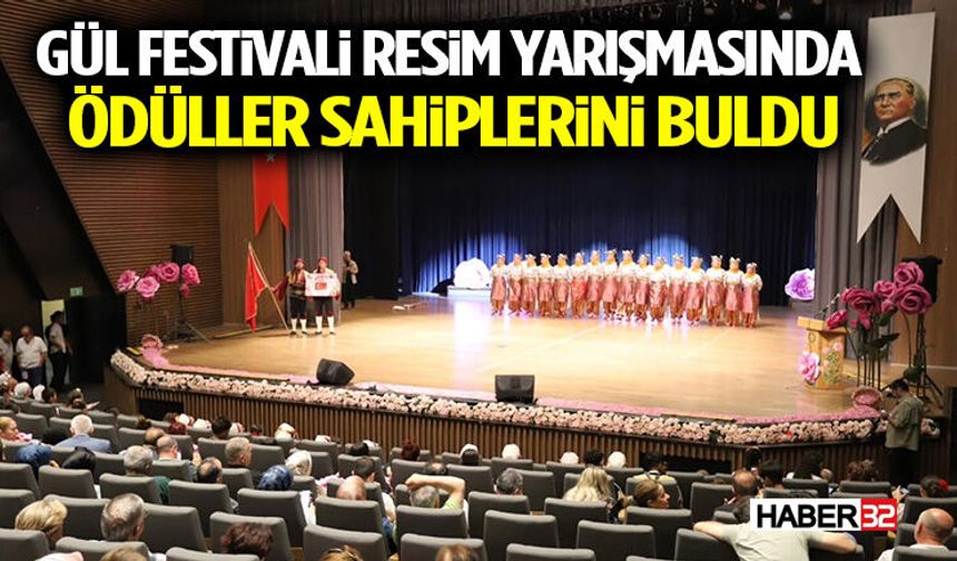 Gül Festivali Resim Yarışmasında Ödüller Sahiplerini Buldu