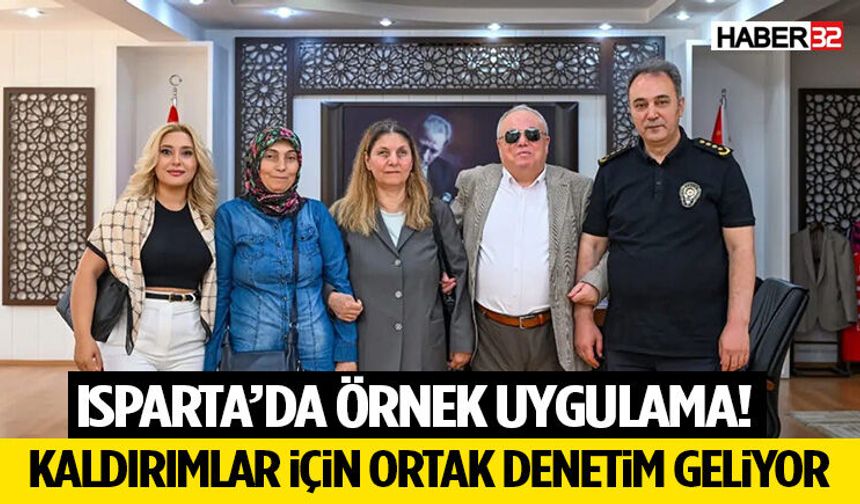 Isparta’da Örnek Uygulama! Kaldırımlar İçin Ortak Denetim Geliyor