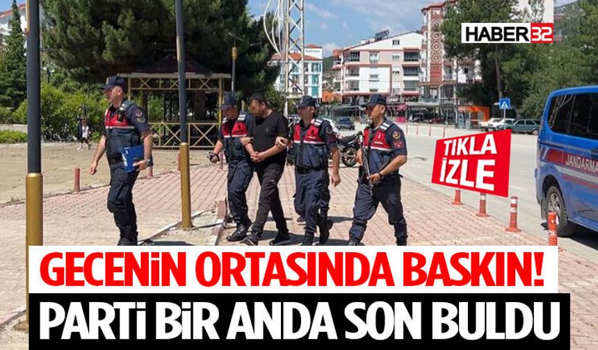 Gecenin Ortasında Baskın! Parti Bir Anda Son Buldu