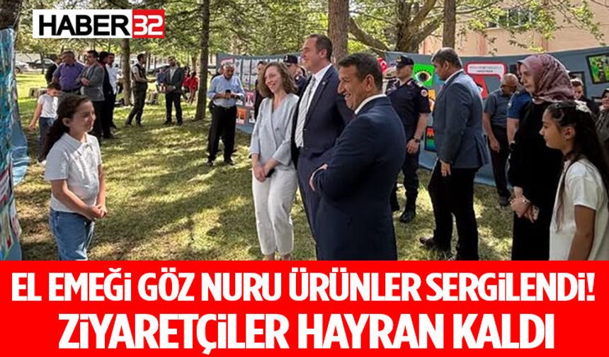 El Emeği Göz Nuru Ürünler Sergilendi! Ziyaretçiler Hayran Kaldı