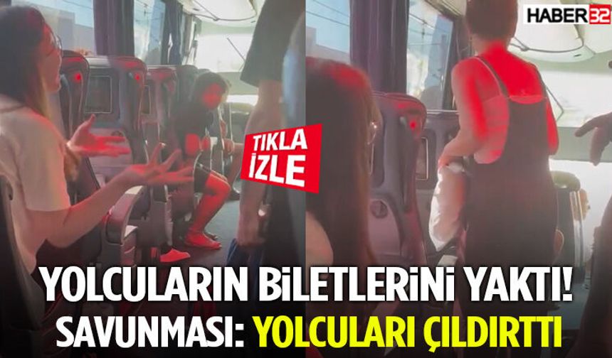 Yolcuların Biletlerini Yaktı! Savunması Şoke Etti
