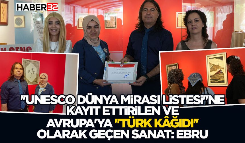Avrupa'ya ''Türk Kâğıdı'' olarak geçen sanat: Ebru