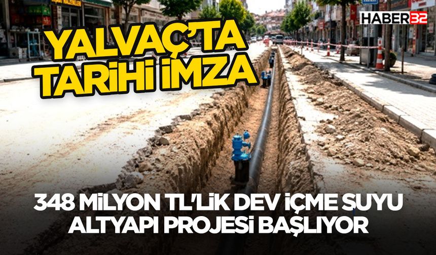 348 Milyon TL'lik Dev İçme Suyu Altyapı Projesi Başlıyor