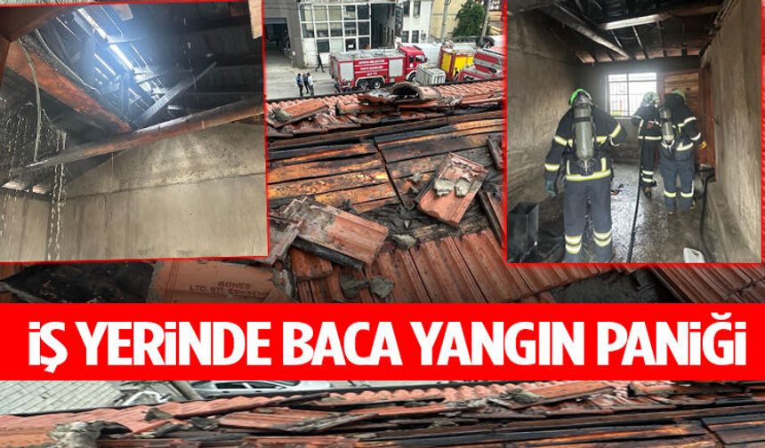 İş Yerinde Baca Yangın Paniği!