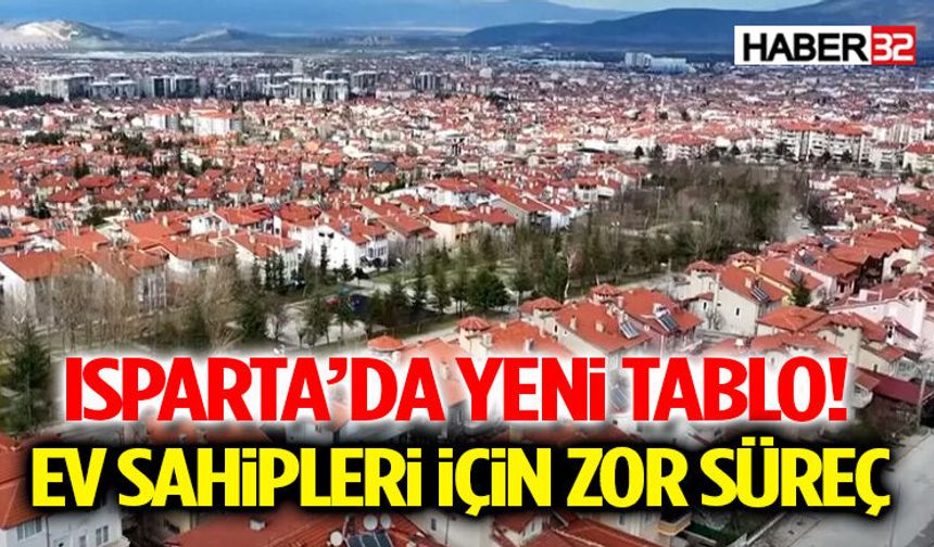 Isparta’da Yeni Tablo! Ev Sahipleri İçin Zor Süreç