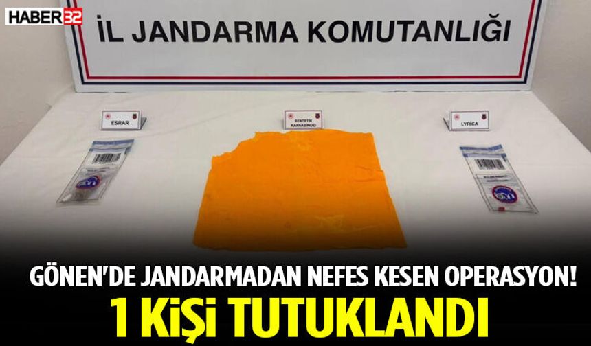 Gönen'de Jandarmadan Nefes Kesen Operasyon! 1 Kişi Tutuklandı