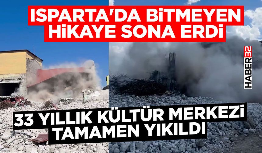 33 Yıllık Kültür Merkezi Tamamen Yıkıldı