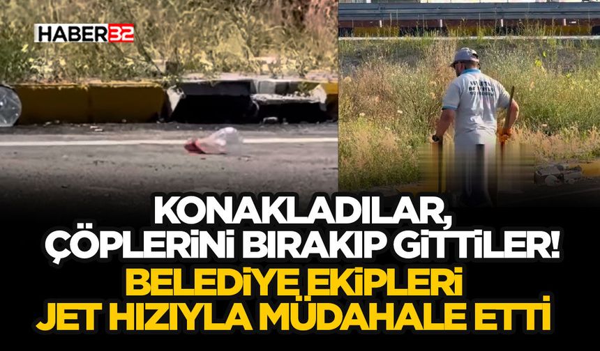 Konakladılar, Çöplerini Bırakıp Gittiler!