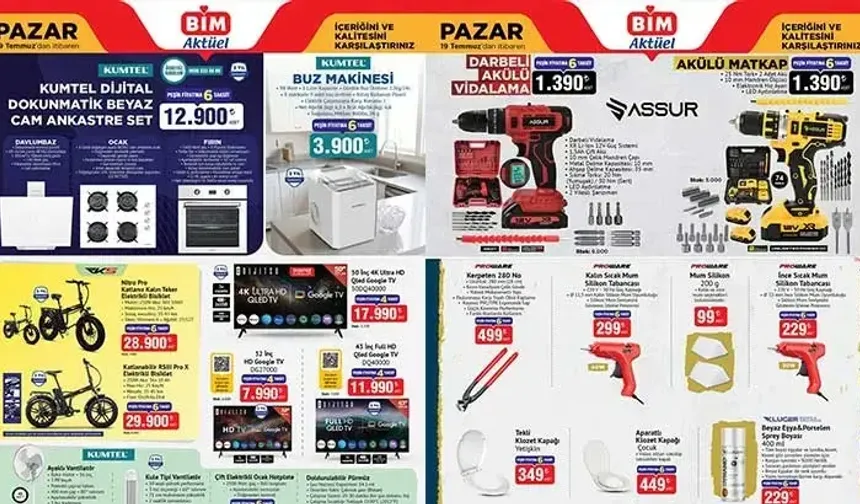 İndirimli BİM Aktüel Kataloğu Yayımlandı: 17-19 Temmuz’da Çifte Fırsat Günleri Başlıyor!