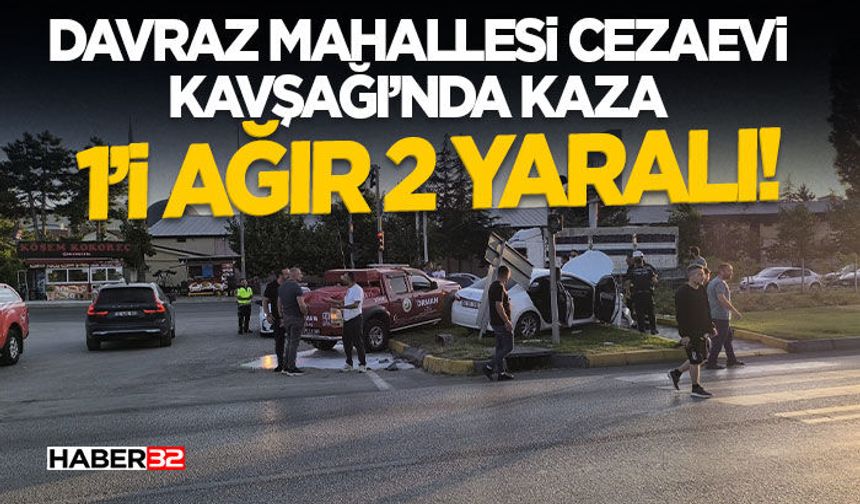 Davraz Mahallesi Cezaevi Kavşağı’nda Kaza