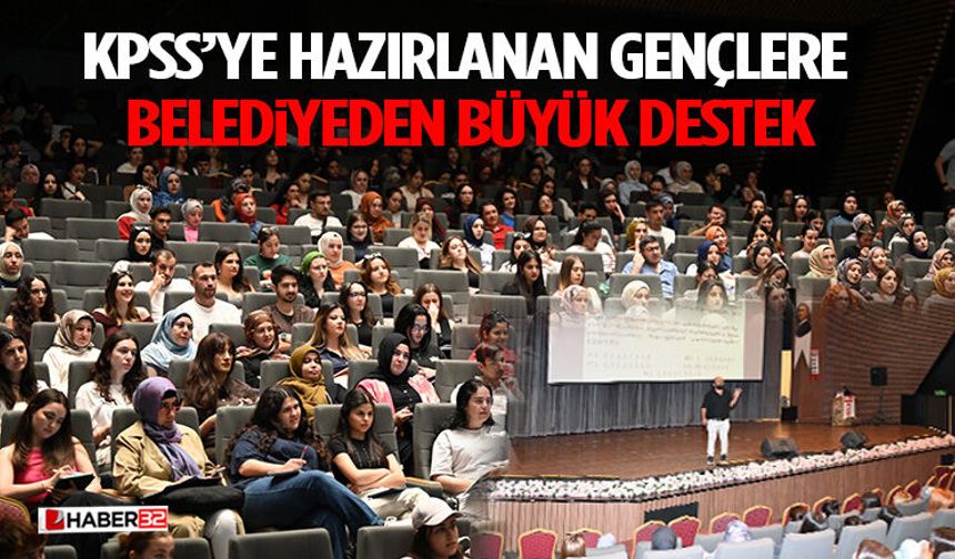 KPSS’ye Hazırlanan Gençlere Belediyeden Büyük Destek
