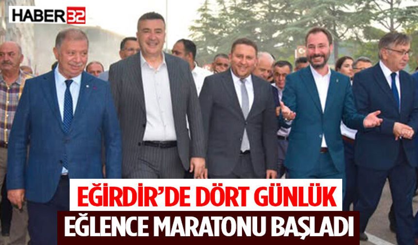 Eğirdir’de Dört Günlük Şölen Başladı