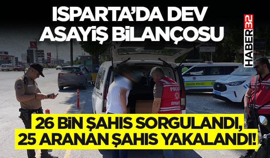 26 Bin Şahıs Sorgulandı, 25 Aranan Şahıs Yakalandı!