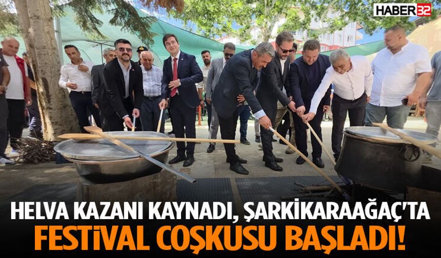 Helva Kazanı Kaynadı, Şarkikaraağaç'ta Festival Coşku Başladı!