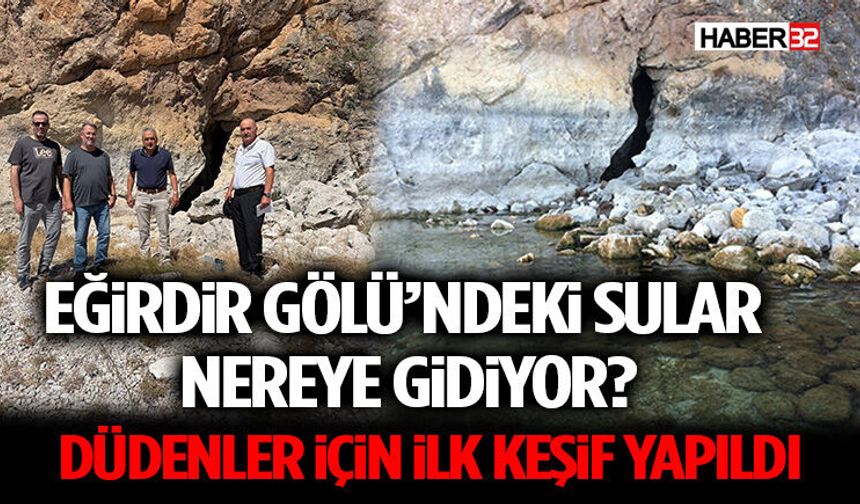 Eğirdir Gölü’ndeki Sular Nereye Gidiyor? Düdenler İçin İlk Keşif Yapıldı