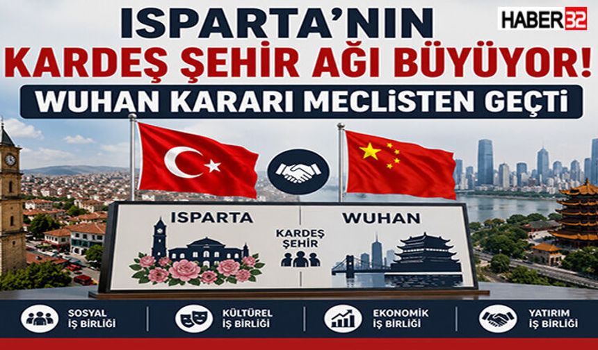 Isparta'nın Kardeş Şehir Ağı Büyüyor! Wuhan Kararı Meclisten Geçti