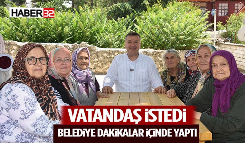 Vatandaş İstedi, Belediye Dakikalar İçinde Yaptı