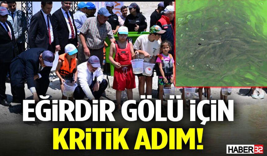 Eğirdir Gölü İçin Kritik Adım!