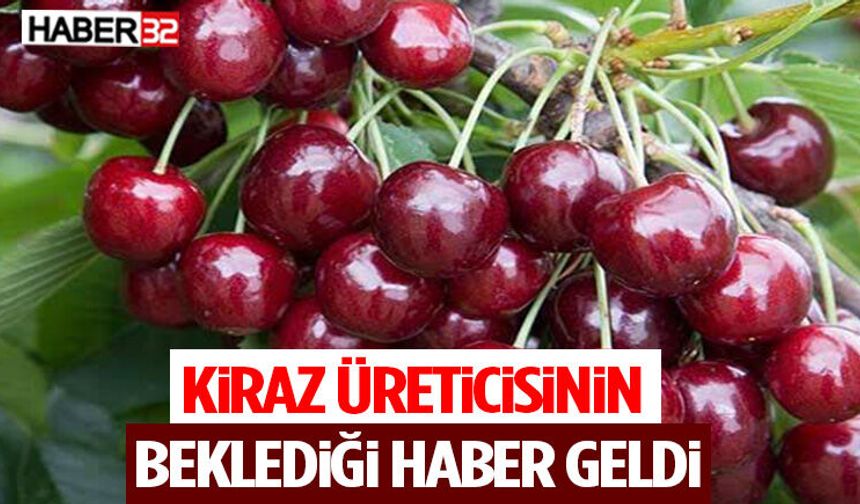 Kiraz Üreticisinin Beklediği Haber Geldi