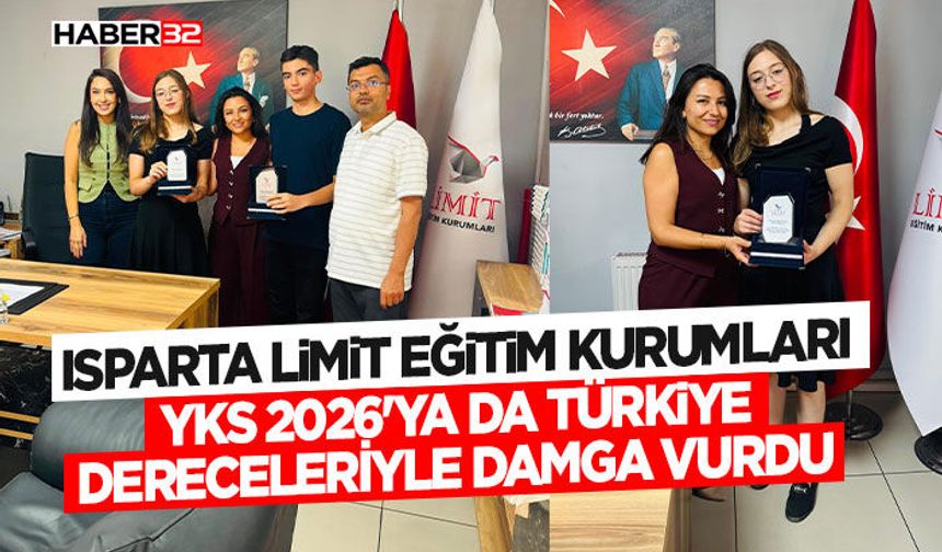 Isparta Limit Eğitim Kurumları Yks 2026'ya Da Türkiye Dereceleriyle Damga Vurdu