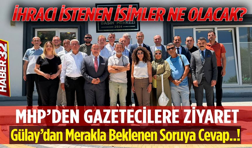 MHP Isparta İl Başkanlığından Gazeteciler Cemiyetine Ziyaret