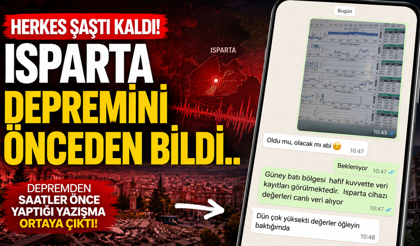 Isparta’daki Deprem Öncesi Yaptığı Yazışmayı Paylaştı