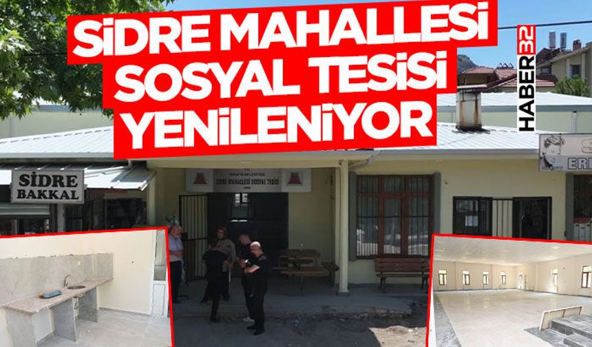 Sidre Mahallesi Sosyal Tesisi Yenileniyor