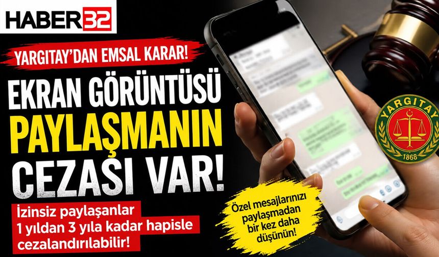 EKRAN GÖRÜNTÜSÜ ALANLAR DİKKAT! HAPİSLE CEZALANDIRILABİLİRSİNİZ!
