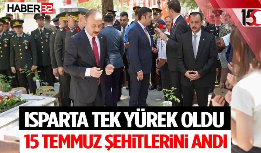 Isparta Tek Yürek Oldu, 15 Temmuz Şehitlerini Andı