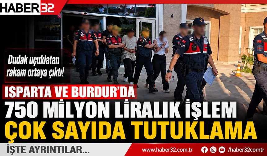 Isparta’nın da aralarında bulunduğu 7 ilde dev operasyon