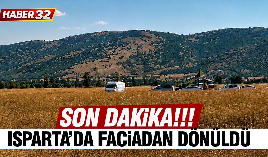 Isparta'da Uçak kalkış yapamadı..