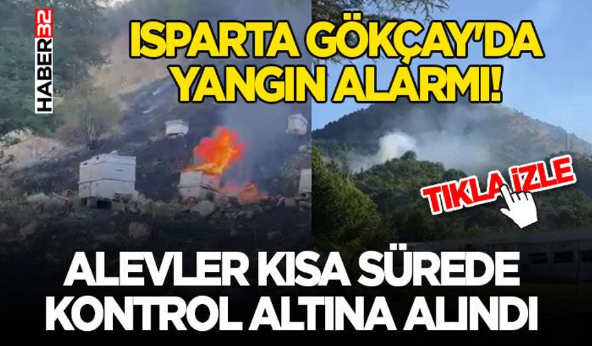 Isparta Gökçay'da Yangın Alarmı!