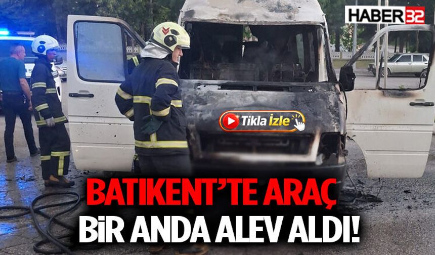 Batıkent’te Araç Bir Anda Alev Aldı!