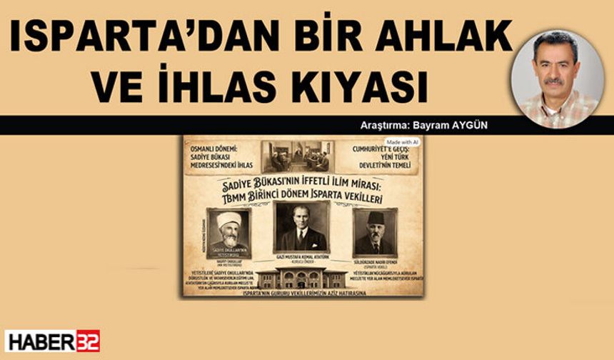 Isparta’dan Bir Ahlak Ve İhlas Kıyası