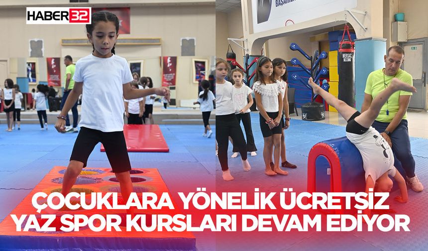 Çocuklara yönelik ücretsiz yaz spor kursları devam ediyor