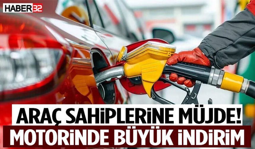 Araç Sahiplerine Müjde! Motorinde Büyük İndirim