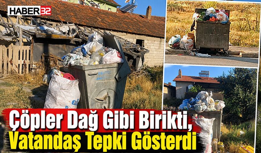 Çöpler Dağ Gibi Birikti, Vatandaş Tepki Gösterdi