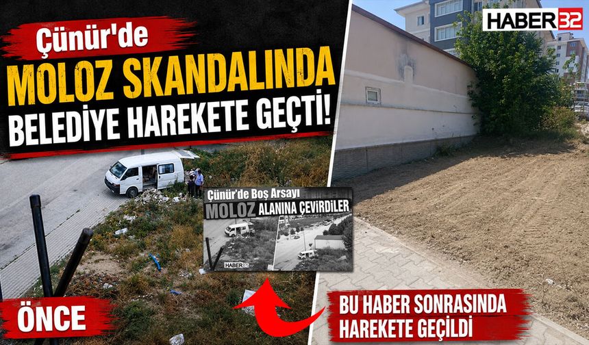 Çünür'deki Moloz Skandalında Belediye Harekete Geçti!